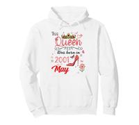 Mai 2001 Anniversaire This Queen Was Born in May 2001 Sweat à Capuche