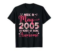 Mai 2005 Cool Cadeau Anniversaire 20 Ans Pour Filles T-Shirt