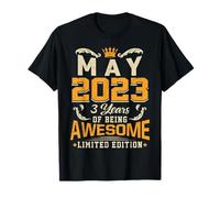 Mai 2023 Vintage 3 Ans Awesome 3e Anniversaire T-Shirt