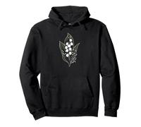 Mai Anniversaire Fleur Muguet Fleur Printemps Blanc Sweat à Capuche