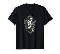Mai Anniversaire Fleur Muguet Fleur Printemps Blanc T-Shirt