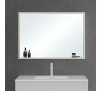 Mai & Mai Armoire Murale Blanc Mat avec Miroir LED Salle de Bain 100cm
