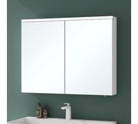 Mai & Mai Armoire Murale Blanc Mat avec Miroir LED Salle de Bain 90cm