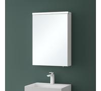 Mai & Mai Armoire Suspendue de Salle de Bain avec Miroir et Éclairage LED - Meuble de Toilette Mural 50x15x70 cm Blanc Mat SpiegelSR-03