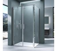 Mai & Mai Cabine de Douche 80x120 Porte Auto-levante Paroi de Douche Rectangulaire Verre Transparent de 8mm Easy Clean Rav66K