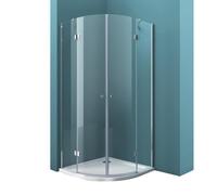 Mai & Mai Cabine de douche en angle 90x90 paroi de douche transparent porte pivotante en quart de cercle Rav02K
