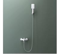 Mai & Mai Colonne de Douche et Baignoire Blanc Robinet de bain mitigeur blanc avec douchette