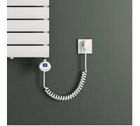 Mai & Mai Elément Chauffant pour Radiateur de Salle de Bain Accessoires pour Sèche-Serviettes Thermostat avec Ecran LCD 1000W