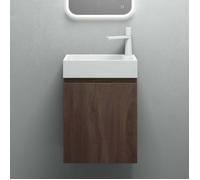 Mai & Mai Ensemble de Meuble de Salle de Bain Meuble sous Lavabo Suspendu Chêne 46x26x63cm avec Vasque PS02