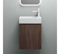 Mai & Mai Ensemble de Meuble de Salle de Bain Meuble sous Lavabo Suspendu Chêne 46x26x63cm avec Vasque PS02