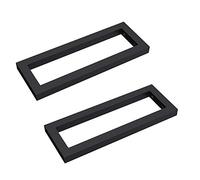 Mai & Mai Équerre de Fixation pour Plan Vasque Noir 2 Pièces 45cm | Support pour Étagère Mural, Porte-serviettes en Inox, Support Mural pour Plan de Travail Salle de Bain, 45x15cm, WH01