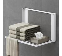 Mai & Mai Étagère magnétique pour Machine à Laver Étagère Réfrigérateur Murale sans perçage Extensible 41x25 cm Blanc Folda-01