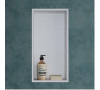 Mai & Mai Étagère murale à carreler chromé 30x60x8,3cm niche de douche à encastrer en inox