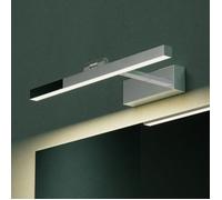 Mai & Mai Lampe Miroir LED 4000K pour Salle de Bain Murale 180° Rotative 40cm Chrome Desgin Strahlenschon