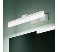 Mai & Mai Lampe Murale Miroir LED 6000K pour Salle de Bain Blanc 40cm | Lumière Miroir Moderne, Applique Rotative à 180°, IRC ＞ 80, Puissance 9W, Étanche et Antirouille, Desgin Luxaris