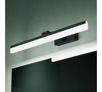 Mai & Mai Lampe Murale Miroir LED 6000K pour Salle de Bain Noir 60cm | Lumière Miroir Moderne, Applique Rotative à 180°, IRC ＞ 80, Puissance 14W, Étanche et Antirouille, Desgin Luxaris