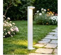 Mai & Mai Lampe sur Pied Extérieur 100x60x600mm Blanc Éclairage Extérieur de Jardin LED IP65 Desgin LumaTorch