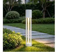 Mai & Mai Lampe sur Pied Extérieur 120x700mm Blanc Éclairage Extérieur de Jardin LED IP65 Desgin NeoForge
