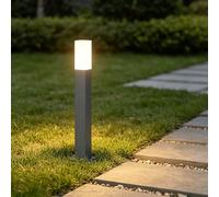 Mai & Mai Lampe sur Pied Extérieur Gris foncé Éclairage Extérieur de Jardin LED IP65 Desgin Deus Lumina 38x38x406mm