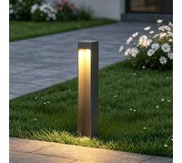 Mai & Mai Lampe sur Pied Extérieur Lapme Jardin Gris Foncé 60x60x400mm Éclairage Extérieur de Jardin LED IP65 Desgin BaldersLights