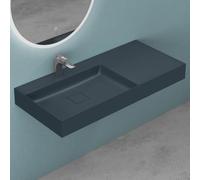 Mai & Mai Lavabo Rectangulaire Posé Suspendu 100x46cm sans Trop-Plein | Vasque Lavabo, Bonde et Cache-Bonde Inclus, Surface Lisse, et Facile à Nettoyer, Grand Format, Colossum630