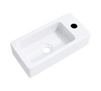 Mai & Mai Lavabo Rectangulaire Suspendu 37,5x18x8,8cm Blanc sans Trop-Plein