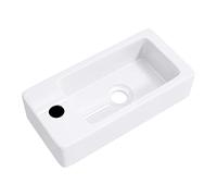 Mai & Mai Lavabo Rectangulaire Suspendu 37,5x18x8,8cm Blanc sans Trop-Plein