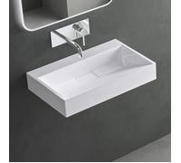 Mai & Mai Lavabo Rectangulaire 60x38x11cm sans Perçage Trop-Plein