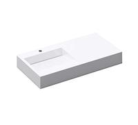 Mai & Mai Lavabo suspendu Col11-100 x 50 x 13 cm - En fonte minérale - Forme rectangulaire - Blanc
