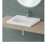 Mai & Mai Vasque Rectangulaire 60x50x16,5cm sans Trop-Plein | Vasque Lavabo, Surface Lisse, et Facile à Nettoyer, pour Salle de Bains Moderne, Colossum3601