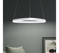 Mai & Mai Lustre Trois Températures de Couleur Câble Réglable Lumières Suspension pour Cuisine Chambre Salon Blanc 50cm