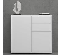 Mai & Mai Meuble de Rangement Buffet Commode Blanc Mat 80cm
