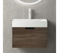 Mai & Mai Meuble de Salle de Bains Marron Meuble sous Vasque 60x35cm Meuble avec Lavabo