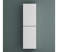 Mai & Mai Meuble de Salle de Bains Rangement Murale Armoire Haute 35x20x120cm avec 2 Portes et 4 Compartiments Blanc Mat Verona