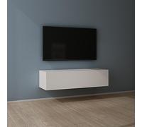 Mai & Mai Meuble TV Armoire avec Soft-Close Table TV pour Le Salon Blanc Mat 120x40,2x30 cm TC002