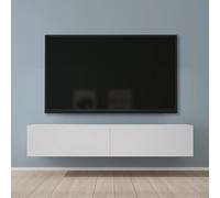 Mai & Mai Meuble TV Armoire avec Soft-Close Table TV pour Le Salon Blanc Mat 160x40,2x30 cm TC002