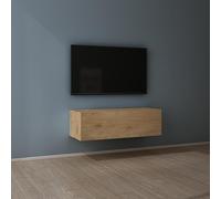 Mai & Mai Meuble TV Armoire avec Soft-Close Table TV pour Le Salon Marron Clair 100x40,2x30 cm TC002
