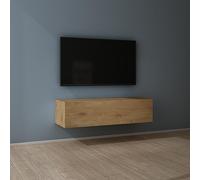 Mai & Mai Meuble TV Armoire avec Soft-Close Table TV pour Le Salon Marron Clair 120x40,2x30 cm TC002