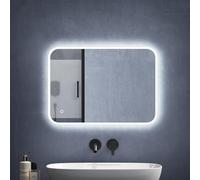 Mai & Mai miroir de salle de bain avec éclairage LED glace suspendu 500x700mm/700x500mm anti-buée interrupteur tactile Luz