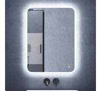 Mai & Mai miroir de salle de bain avec éclairage LED glace suspendu 600x800mm/800x600mm anti-buée interrupteur tactile Luz