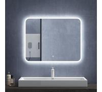 Mai & Mai miroir de salle de bain avec éclairage LED glace suspendu 900x700mm anti-buée interrupteur tactile Luz
