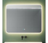Mai & Mai Miroir Lumineux Suspendu de Salle de Bain Éclairage LED 100x80cm