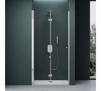 Mai & Mai Paroi de Douche en Niche Porte de Douche Transparent 90cm