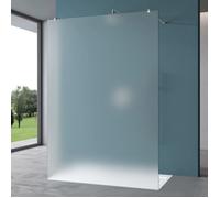 Mai & Mai Paroi de douche sérigraphiée 118x200 opaque BR1VS verre trempé 8mm Stabilisateur Rectangulaire BRAM3 x 2
