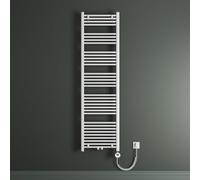 Mai & Mai Radiateur de Salle de Bain Electrique 180x60cm Blanc Sèche-Serviettes avec Résistance Chauffante 1000W
