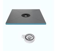 Mai & Mai Receveur de Douche à Carreler XPS 90x90cm avec Bonde Recoupable sur Mesure pour Douche