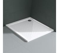 Mai & Mai receveur de douche bac à douche 100x100x4cm en acrylique blanc anti-glisse carré extra plat LAR