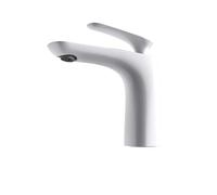 Mai & Mai Robinet Salle de Bain Mitigeur Blanc en Laiton Robinet pour Lavabo Vasque WAM-7201