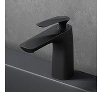 Mai & Mai Robinet pour Lavabo Mitigeur Salle de Bain Noir Mat 16,5cm
