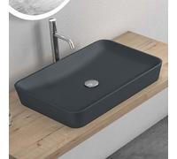 Mai & Mai Vasque Rectangulaire à Poser 60x40x9cm sans Trop-Plein | Vasque Lavabo, Résine, Surface Lisse, et Facile à Nettoyer, Adaptée à une Salle de Bains Moderne, Colossum815